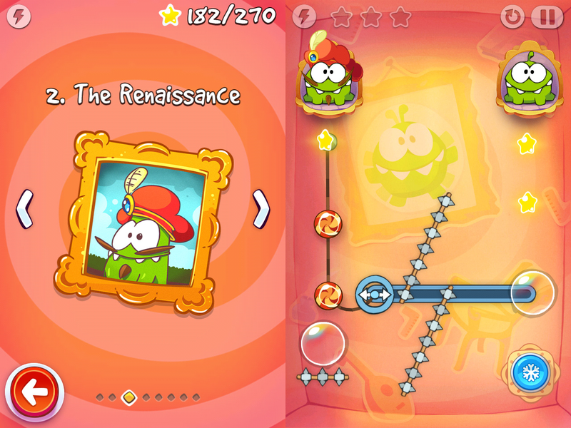 Illustration for article titled The New Cut the Rope Transcends the Laws of Time and Space
